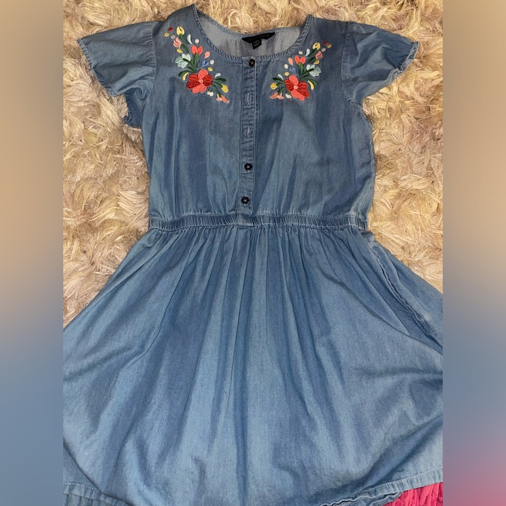 Girls denim dress